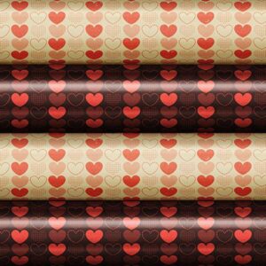 Čokotransfer barevné červené srdce 30 x 40 cm - Modecor