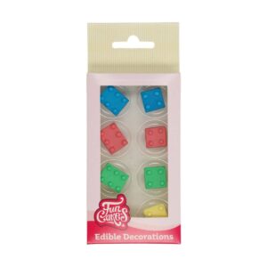 Cukrové zdobení 8ks dětské kostky barevné - FunCakes