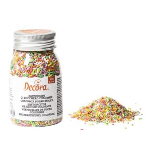 Cukrové zdobení tyčinky barevné 90g - Decora