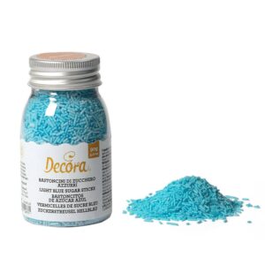 Cukrové zdobení tyčinky modré 90g - Decora