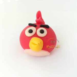 Figurka na dort Angry Birds Red 4cm  z kokosové hmoty - Fagos