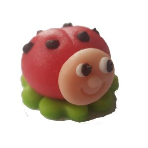 Figurka na dort beruška s růžovou hlavou 30g z kokosové hmoty - Fagos