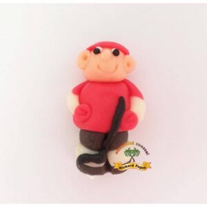 Figurka na dort hokejista červený dres 6cm z kokosové hmoty - Fagos