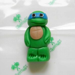 Figurka na dort želva ninja 5cm Leonardo  z kokosové hmoty - Fagos
