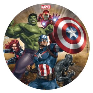 Jedlý obrázek na dort 16cm Avengers - Dekora