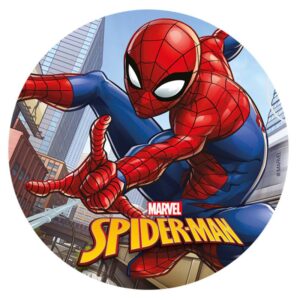 Jedlý papír Spiderman v akci 20cm - Dekora