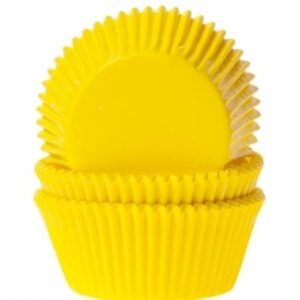 Košíček na muffiny papírový žlutý 50ks