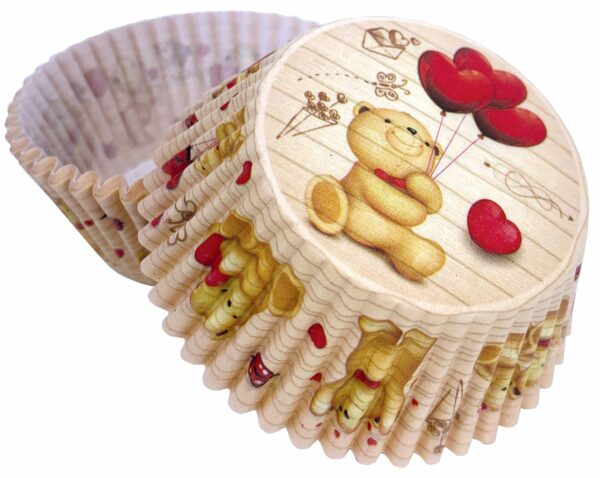 Košičky na muffiny medvídek a balónky (50 ks) - Alvarak