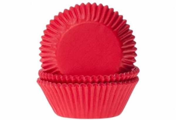 Papírový košíček na muffiny červený 50ks