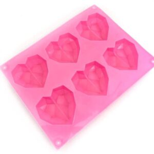 Silikonová forma srdce Diamond Hearts - Happy Sprinkles