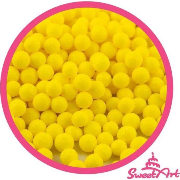 SweetArt cukrové perly žluté 5 mm (80 g)