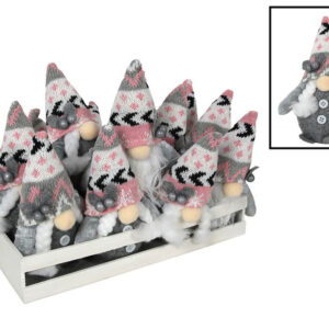 HIT Plyšová šedá vánoční figurka 15cm MIX druhů