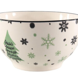 Vánoční keramická miska 14cm stromeček
