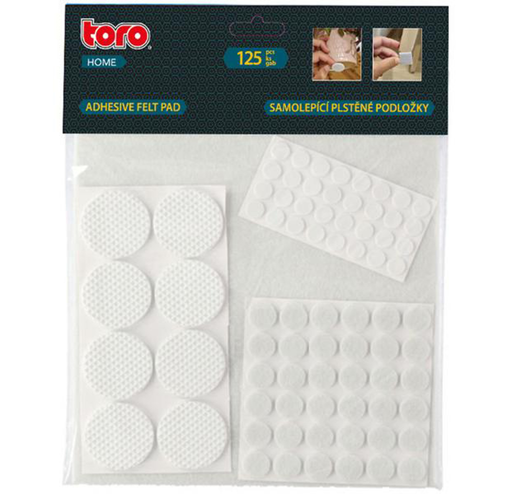 Samolepicí ochranná podložka TORO 125ks bílá