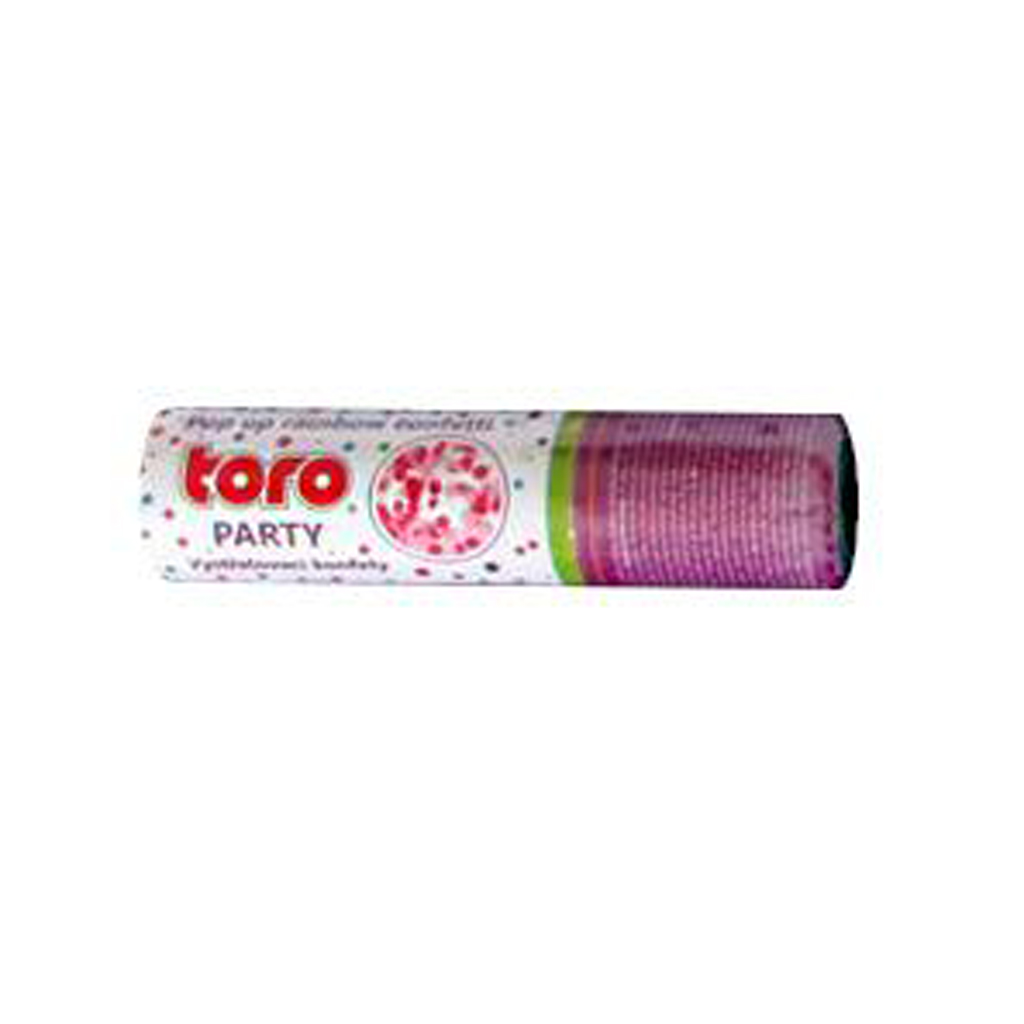 Vystřelovací duhové konfety TORO 15cm