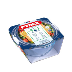 MÍSA ZAPÉKACÍ KULATÁ S VÍKEM PYREX 2