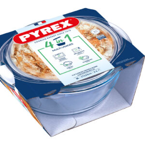 MÍSA ZAPÉKACÍ KULATÁ S VÍKEM PYREX 3L SKLO