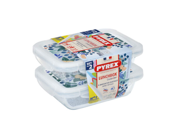 SADA OBDÉLNÍKOVÝCH DÓZ PYREX 2X0