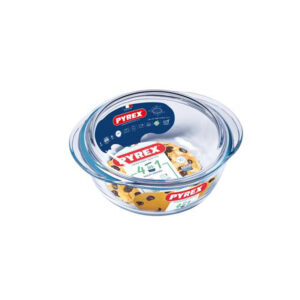 Skleněná zapékací mísa PYREX s víkem Ø18cm/1