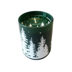 Vánoční vonná svíčka ve skle PROVENCE 30 hodin borový les