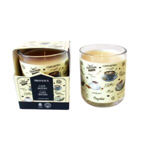 Vonná svíčka ve skle PROVENCE 20 hodin café bistro