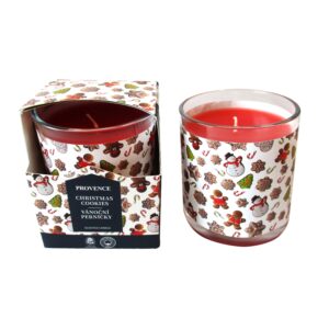 Vonná svíčka ve skle PROVENCE 20 hodin perníčky
