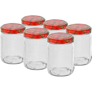 BROWIN Zavařovací sklenice s víčkem 500ml TWIST 6ks