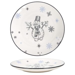 HIT Keramický dezertní talíř 19cm sněhulák