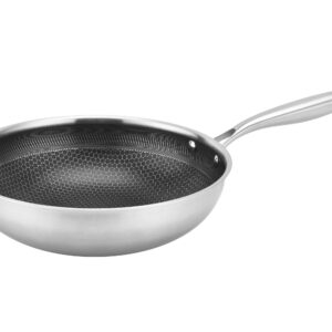 Nerezová pánev WOK KITCHISIMO Chef 28cm nepřilnavý povrch