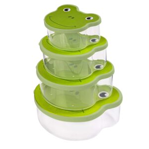 Plastová dóza na potraviny TORO 4ks žába