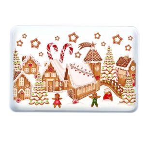 Melaminový servírovací tác TORO 40x27cm perníčková vesnička